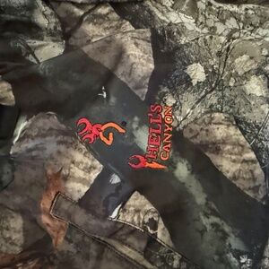 5 item camo bundle; Red Head fleese lined overalls, Browning pants